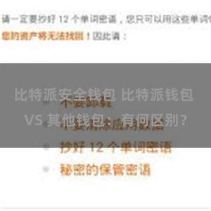 比特派安全钱包 比特派钱包 VS 其他钱包：有何区别？