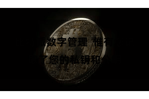 比特派数字管理  惟有您记取了您的私钥和公钥